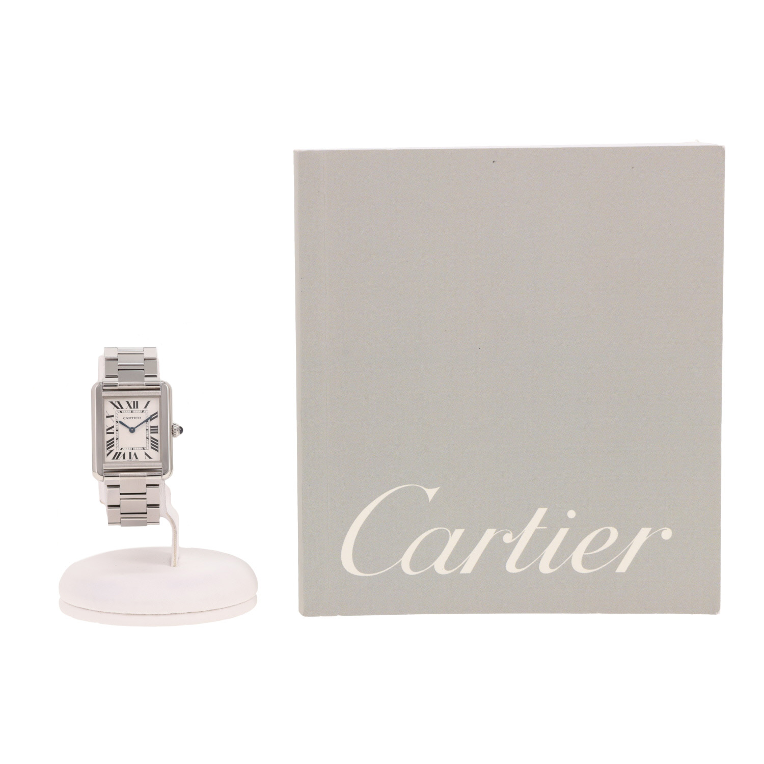 Orologio Cartier Tank Solo modello piccolo  in acciaio Ref: Cartier - 3170  Circa 2016