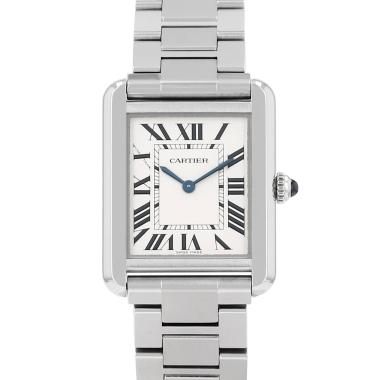Orologio Cartier Tank Solo modello piccolo  in acciaio Ref: Cartier - 3170  Circa 2016