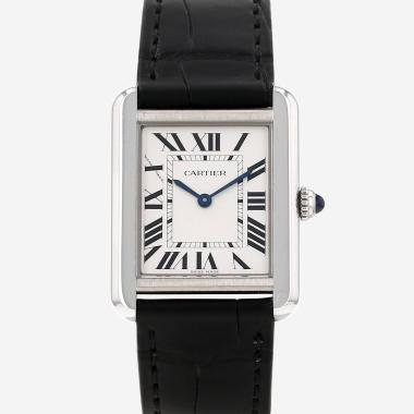 Montre Cartier Tank Solo petit modèle  en acier Ref: Cartier - 3170  Vers 2018