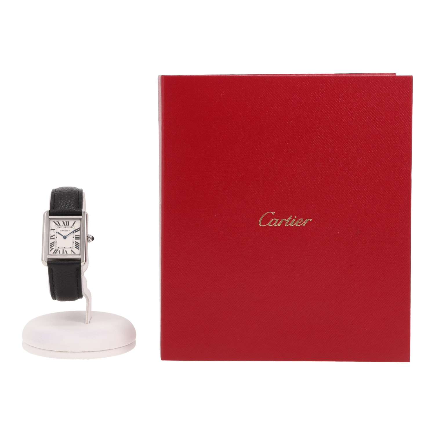 Montre Cartier Tank Solo petit modèle  en acier Ref: Cartier - 3170  Vers 2014