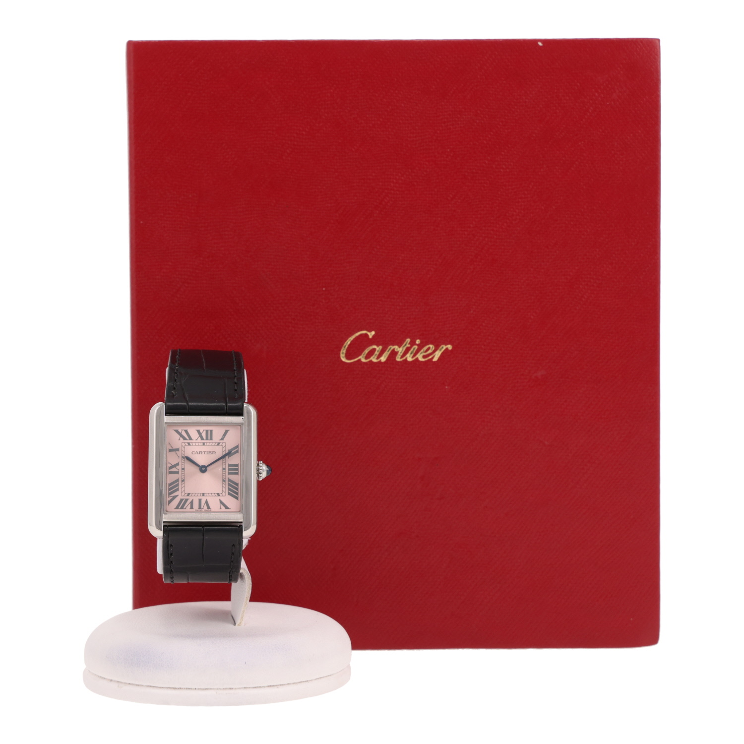 Reloj Cartier Tank Solo modelo pequeño  de acero Ref: Cartier - 3170  Circa 2014 - Detail D2