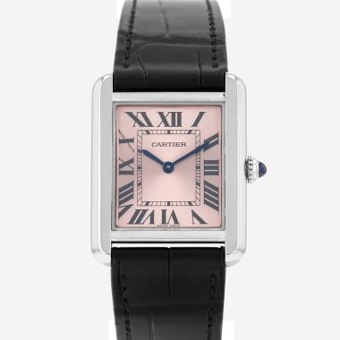 Montre Cartier Tank Solo petit modèle  en acier Ref: Cartier - 3170  Vers 2014