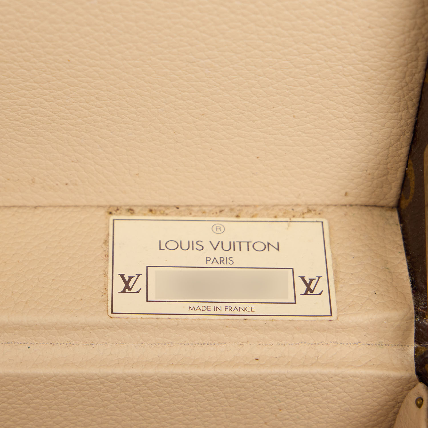 Valigia Louis Vuitton  Bisten in tela monogram marrone e pelle naturale - Detail D2