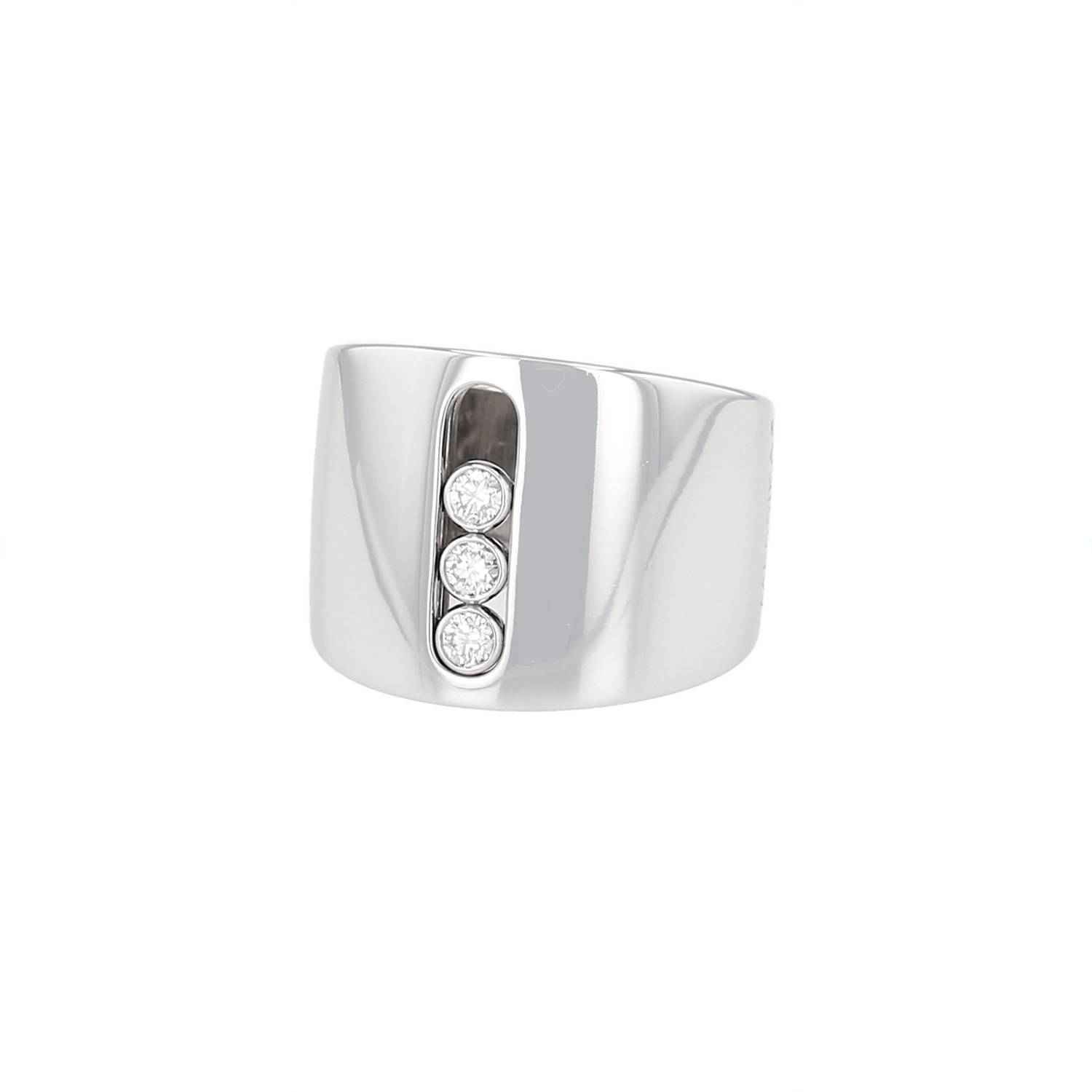 Bague Messika Move Or Blanc Diamants Occasion Bague Messika Move Or Blanc Diamants Occasion