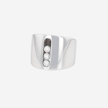 Messika Move ring in white gold and diamonds