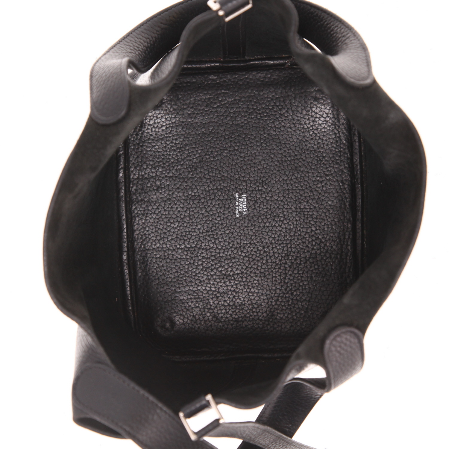 Hermès  Picotin 22 cm handbag  in black grained leather - Detail D3