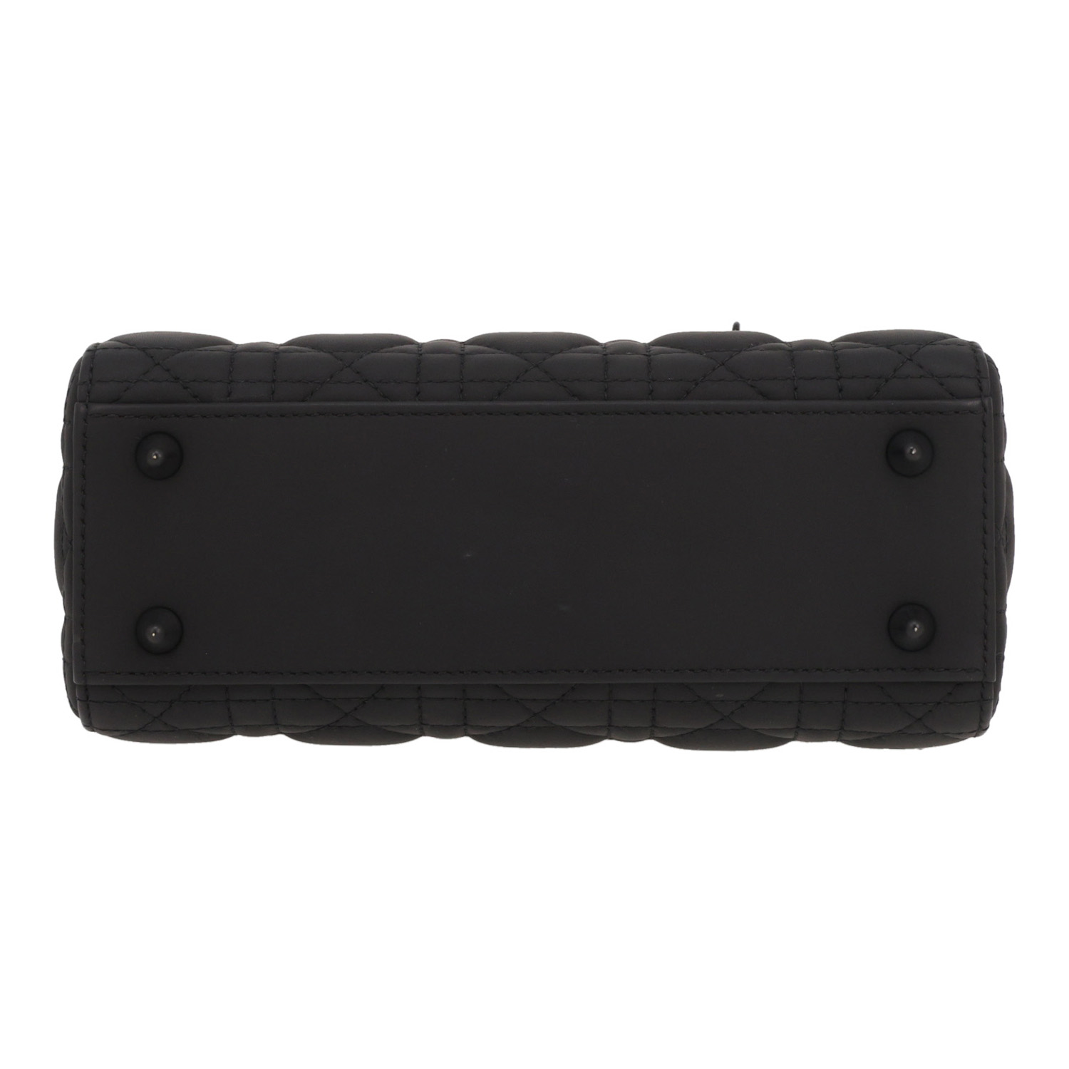 Borsa Dior Lady Dior in pelle cannage nera - Detail D1