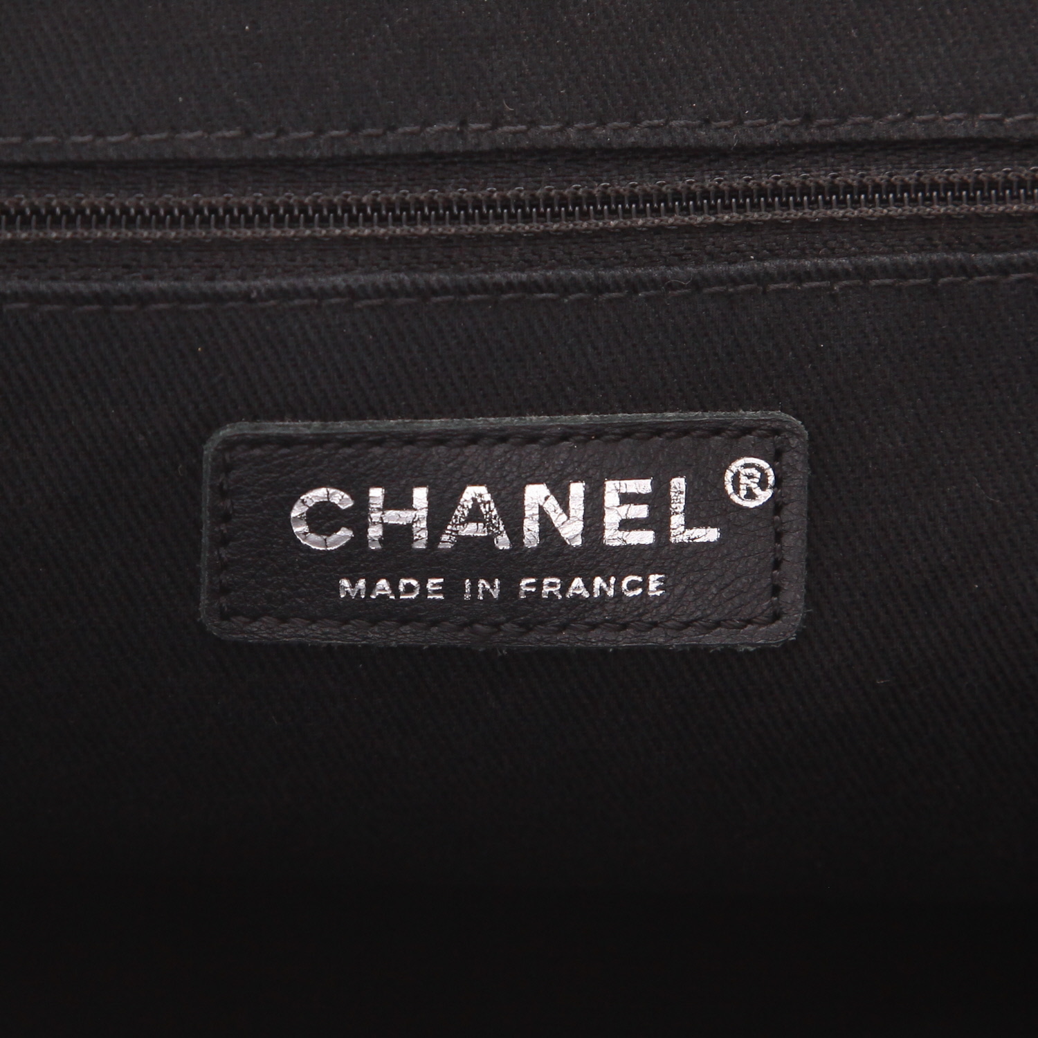 Shopping bag Chanel  Vintage in pelle trapuntata nera - Detail D2