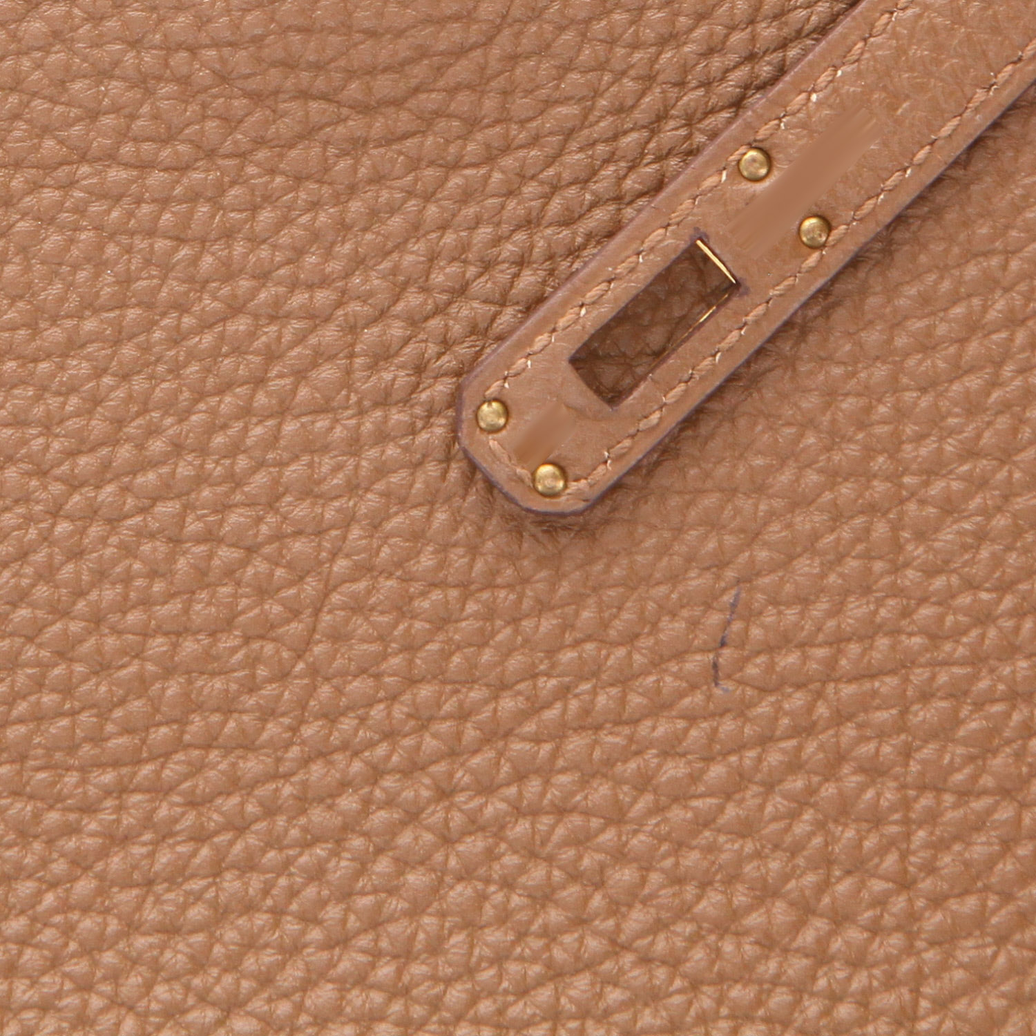 Sac à main Hermès  Kelly 25 cm en cuir togo marron - Detail D4