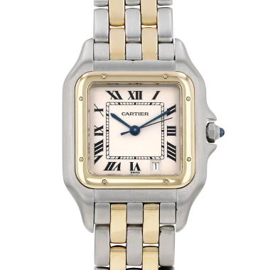 Orologio Cartier Panthère modello medio  in oro e acciaio Ref: Cartier - 110000R  Circa 1991