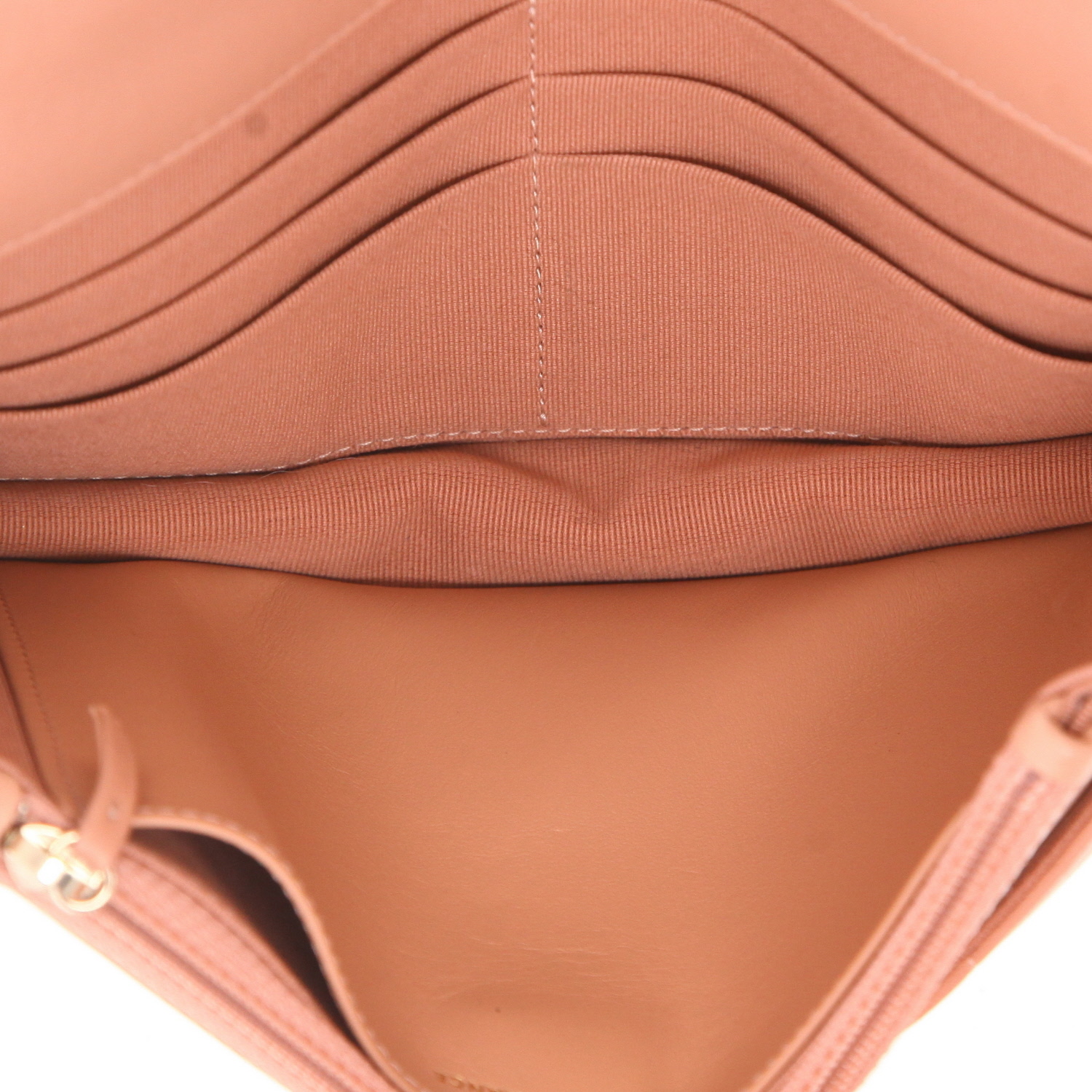 Chanel  Wallet on Chain 19 shoulder bag  in pink quilted leather - Detail D3