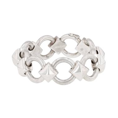 Brazalete Hermès Lancelot de plata