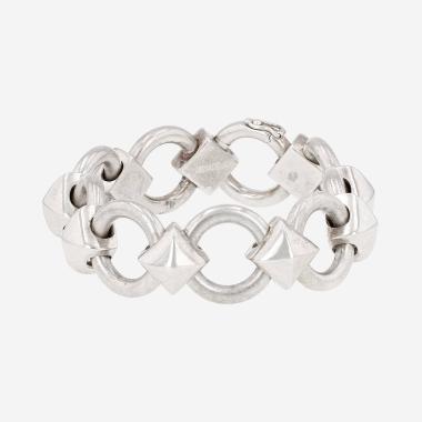 Hermès Lancelot bracelet in silver