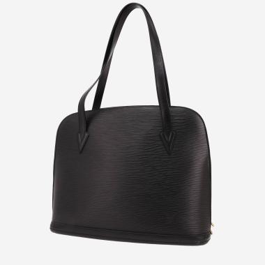 Sac à main Louis Vuitton  Lussac en cuir épi noir