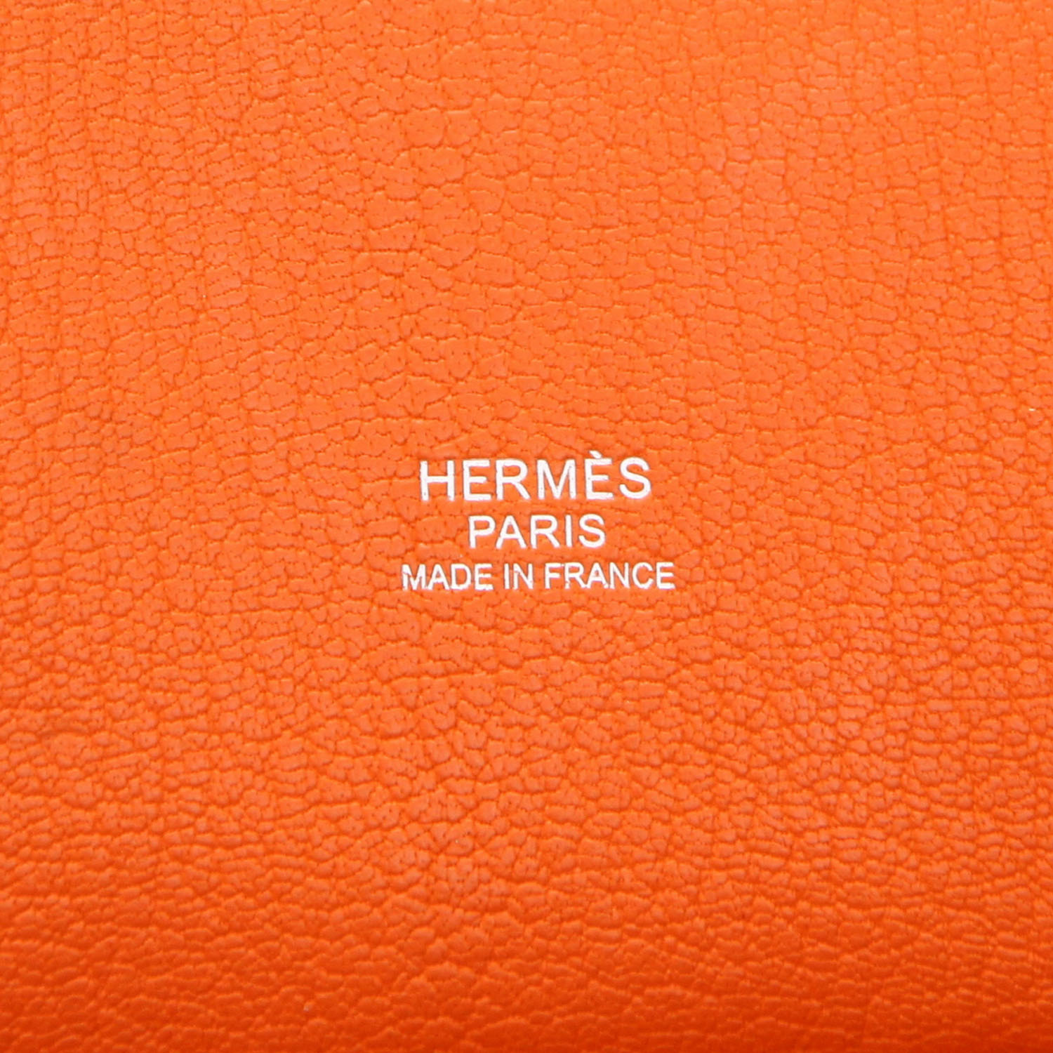 Sac bandoulière Hermès  Jypsiere 31 cm en cuir togo orange - Detail D2