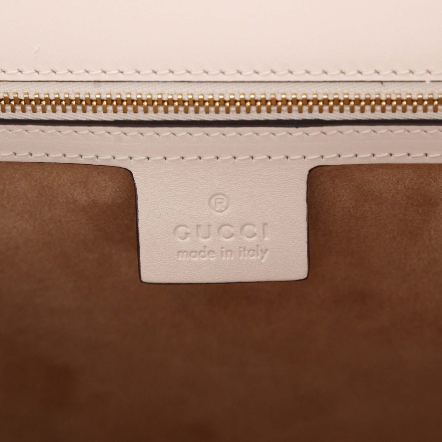 Borsa Gucci  Sylvie in pelle bianca - Detail D2