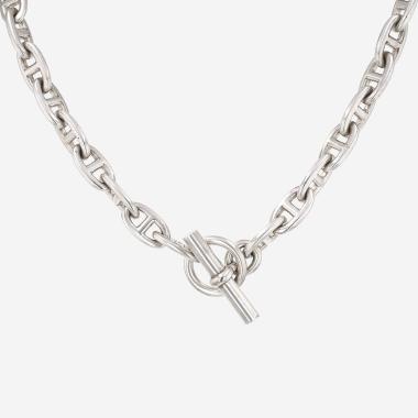 Hermès Chaîne d'Ancre large model necklace in silver