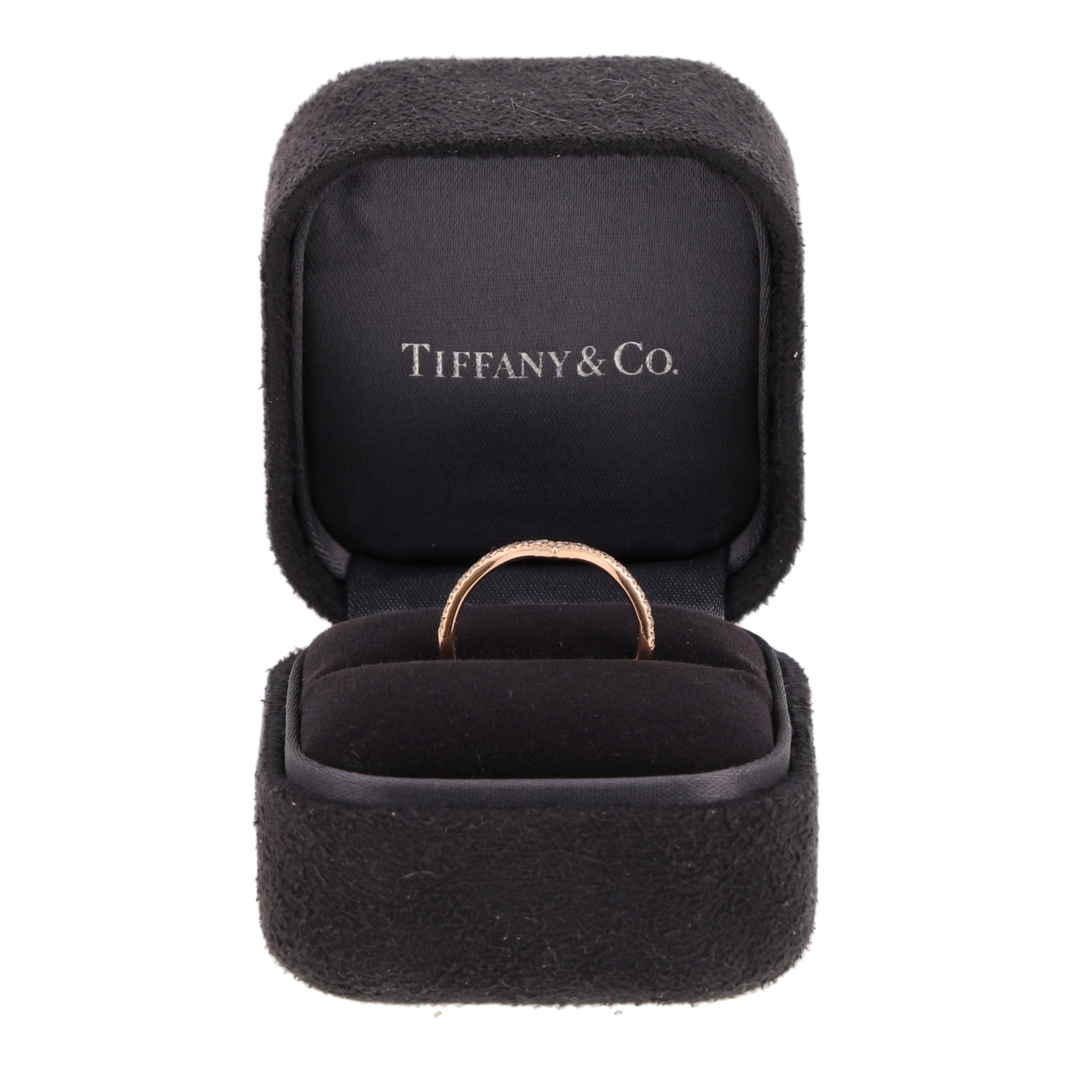 Tiffany & Co Soleste ring in pink gold and diamonds - Detail D2