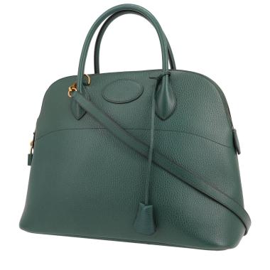 Hermès  Bolide 35 cm handbag  in green Ardenne leather