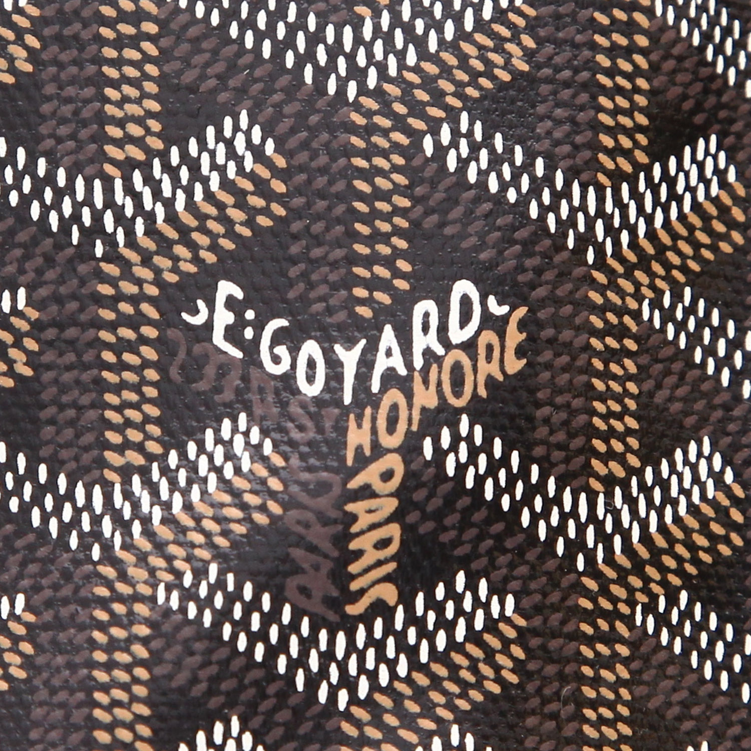 Bolso Cabás Goyard  Saint-Louis en tela Goyardine negra y cuero negro - Detail D2