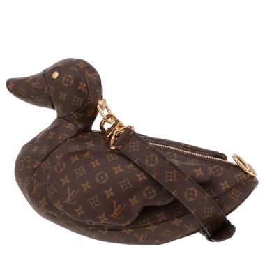 Sac à main Louis Vuitton  x Nigo en toile monogram marron