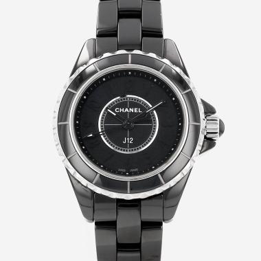 Chanel J12 Phantom  in ceramic black and stainless steel Ref: Chanel - H4196  Circa 2015