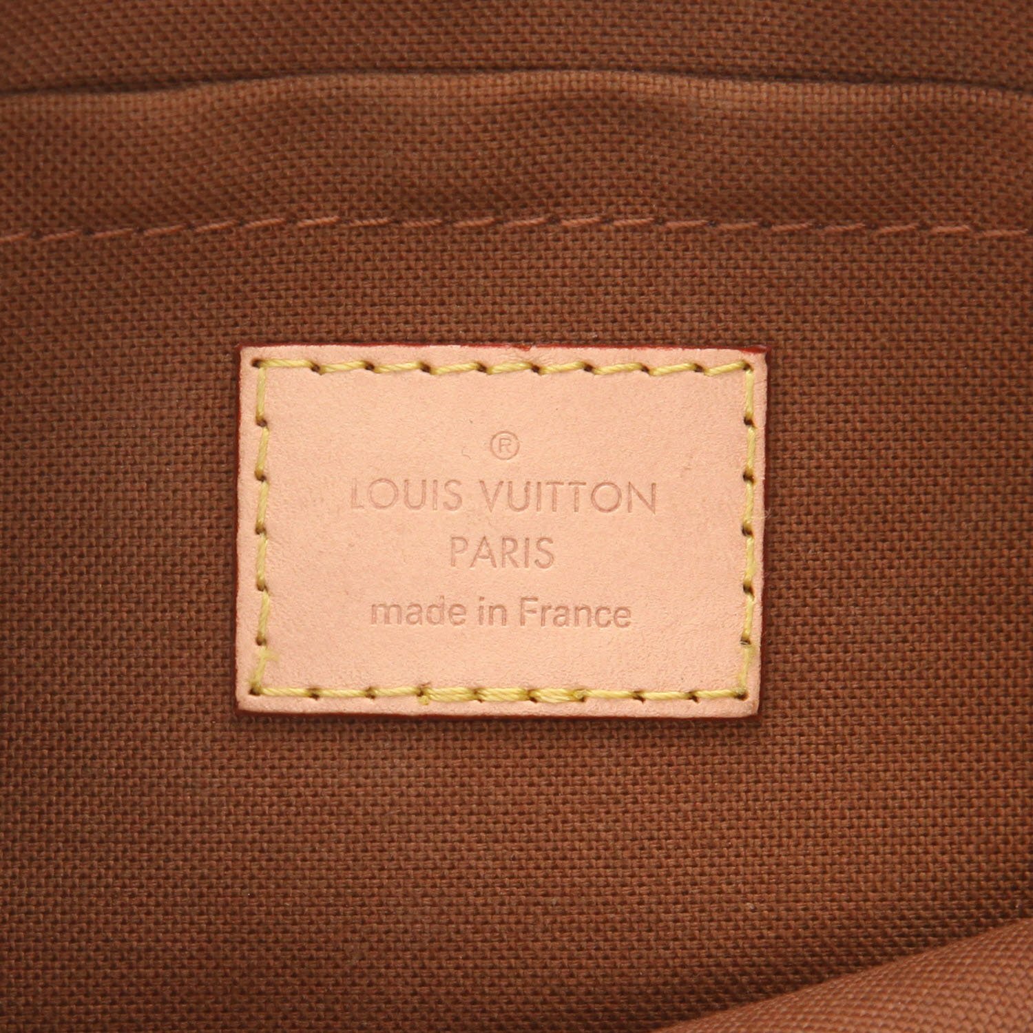 Bolso bandolera Louis Vuitton «Multi-Pochette» con accesorios, de lona Monogram marrón y piel natural - Detail D2