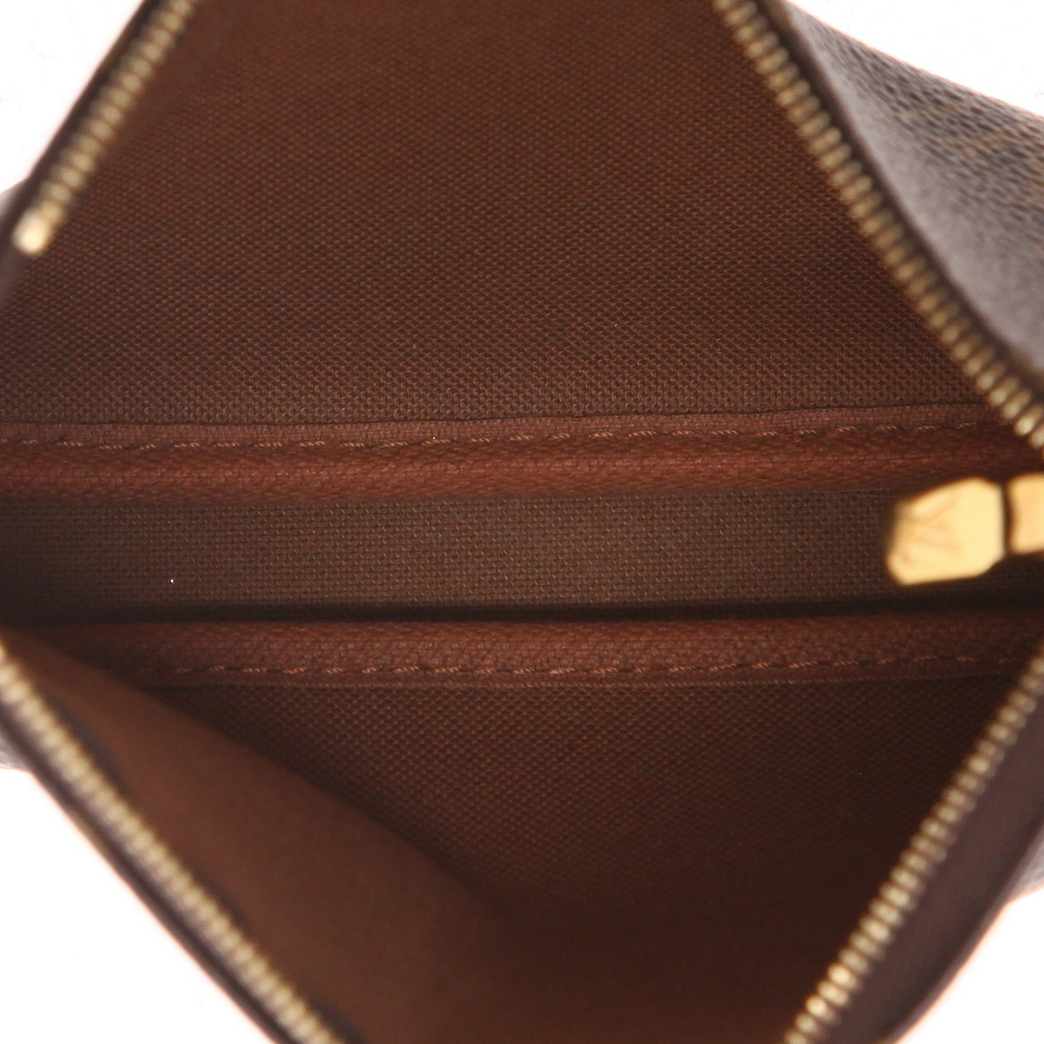 Sac bandoulière Louis Vuitton  Multi-Pochette Accessoires en toile monogram marron et cuir naturel - Detail D4