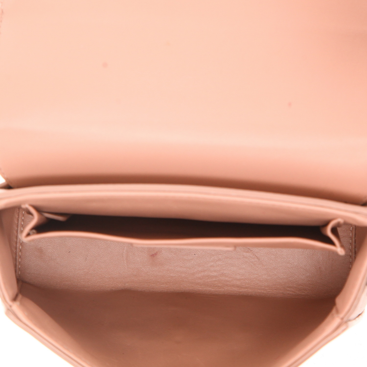 Dior  Montaigne small model  shoulder bag  in pink leather - Detail D3