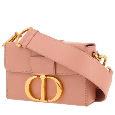 Dior  Montaigne small model  shoulder bag  in pink leather