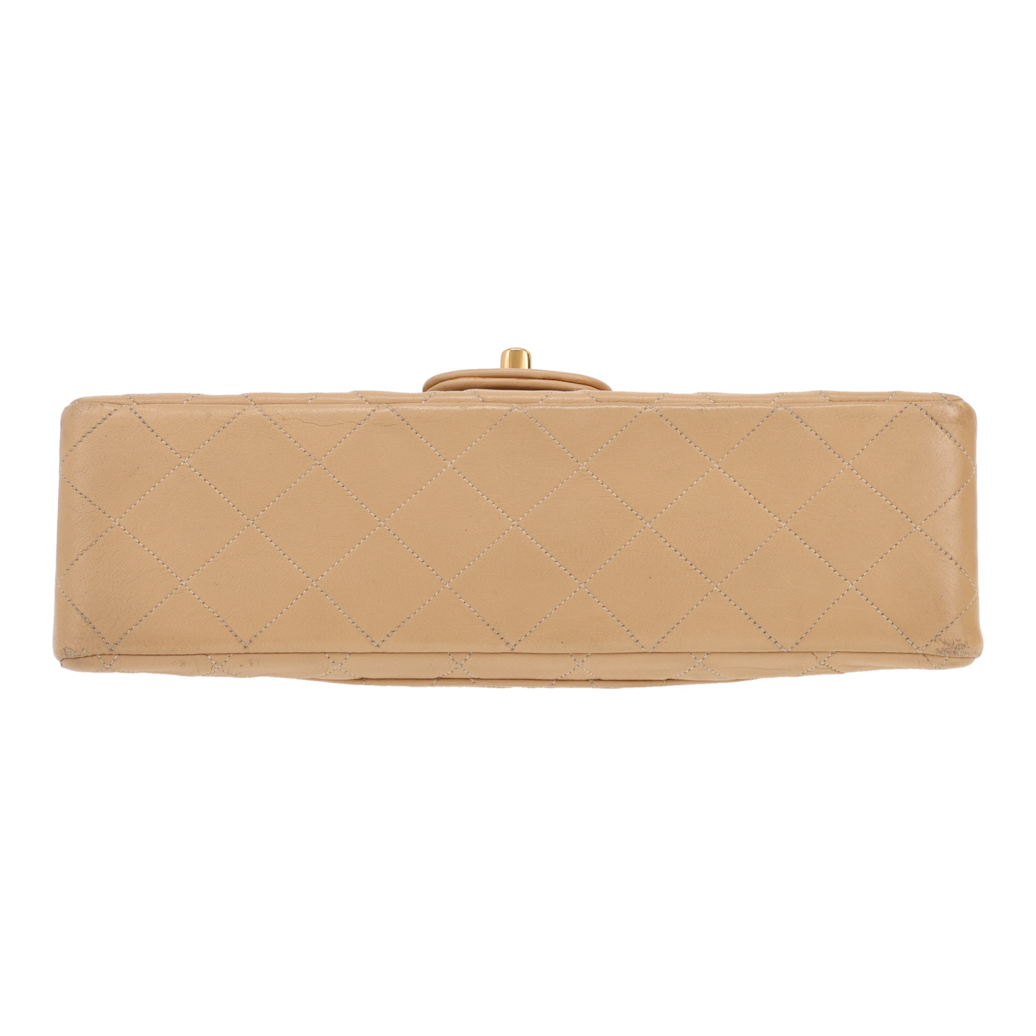 Sac à main Chanel  Timeless Classic en cuir matelassé beige - Detail D1