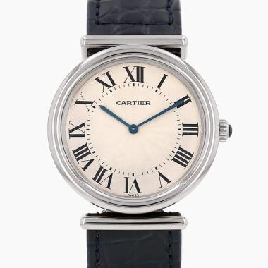 Montre Cartier Bi-Plan en or blanc Ref: Cartier - 2225  Vers 1990