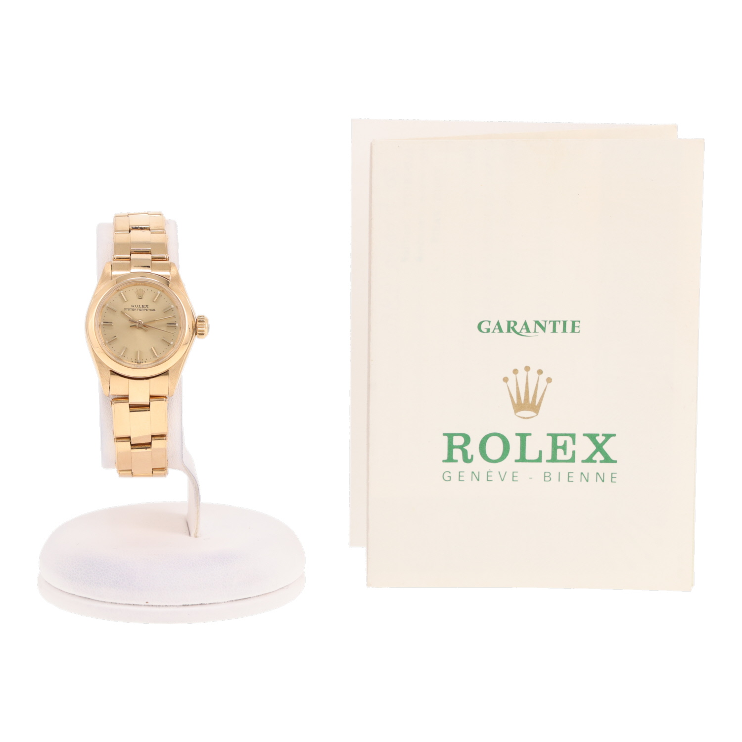 Rolex Lady Oyster Perpetual watch in yellow gold Ref: Rolex - 5718  Circa 1979