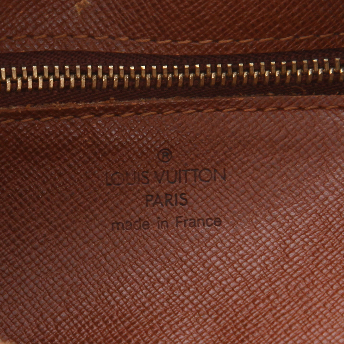 Borsa a tracolla Louis Vuitton  Trocadéro in tela monogram marrone e pelle naturale - Detail D2