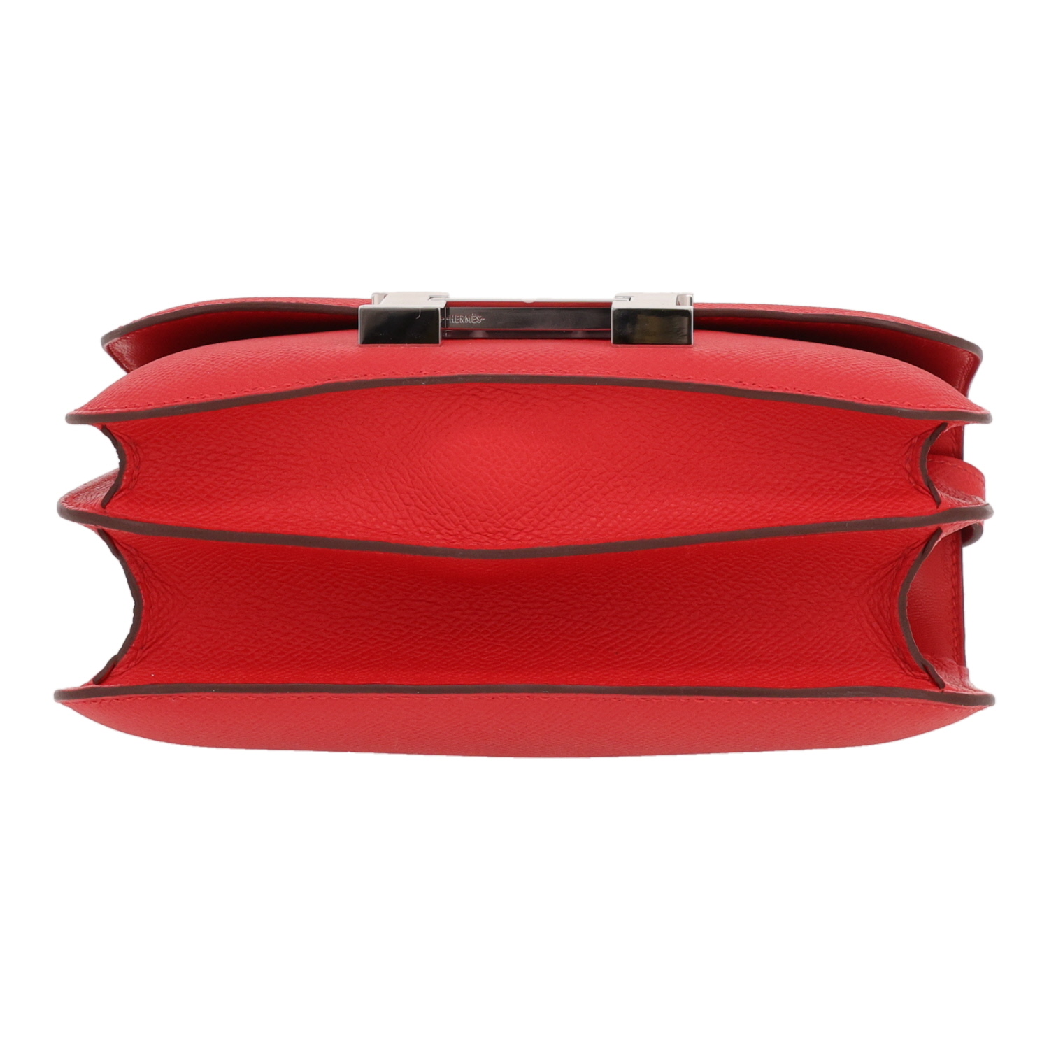 Hermès  Constance mini  handbag  in Radieux red epsom leather - Detail D1