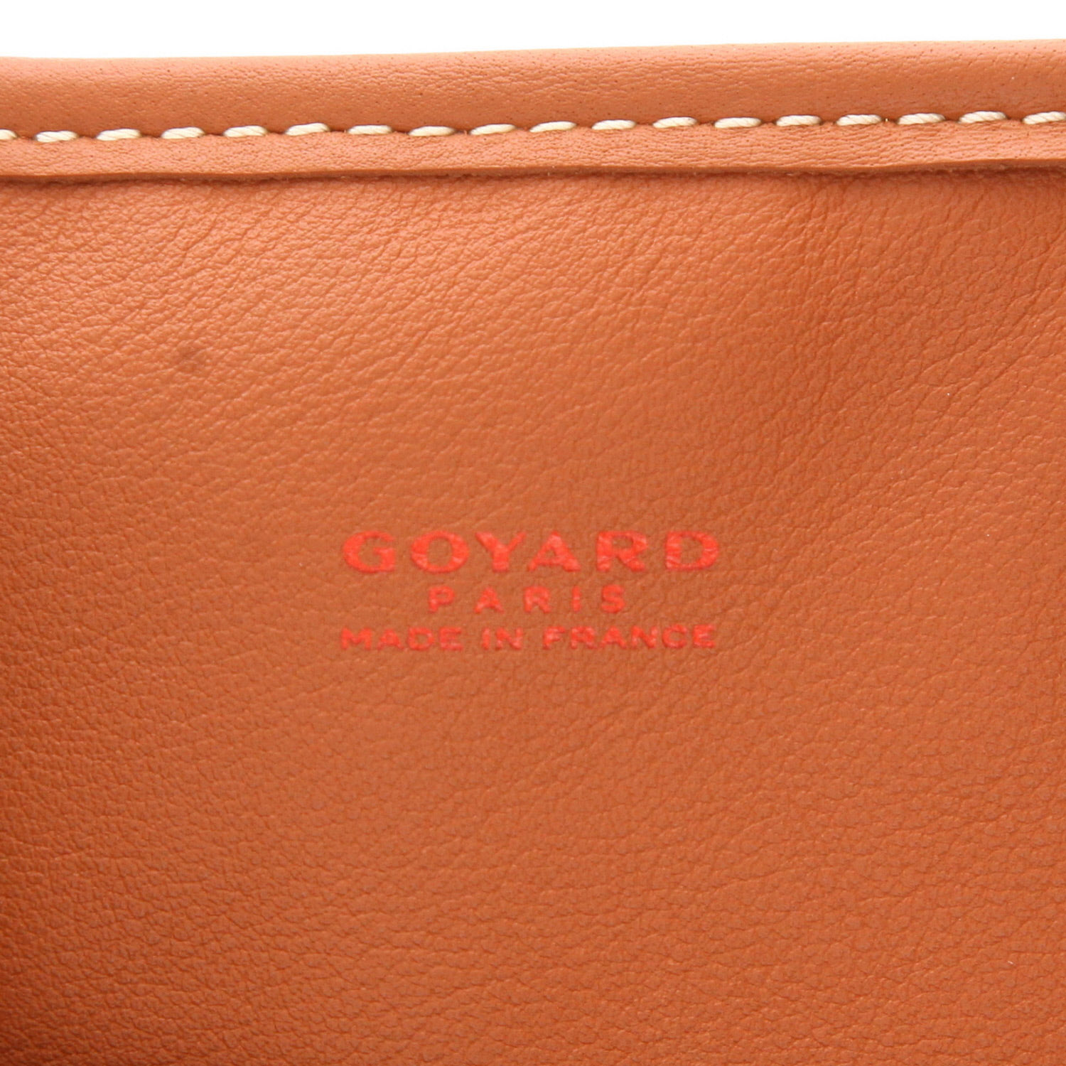 Sac cabas Goyard  Anjou réversible en toile Goyardine marron et cuir marron - Detail D2
