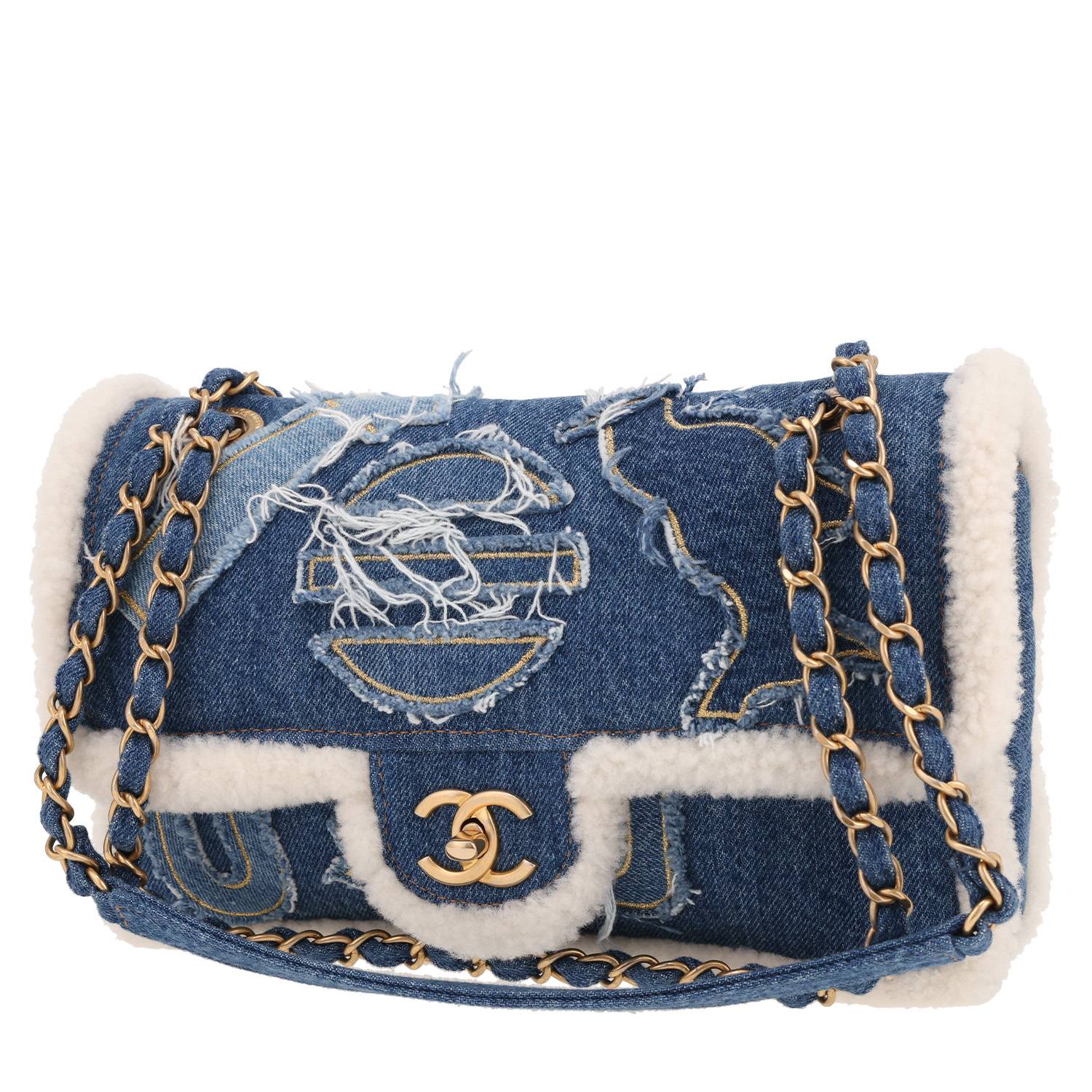 Sac Chanel Timeless Denim Bleu Mouton – Occasion 2020 Sac Chanel Timeless Denim Bleu Mouton – Occasion 2020