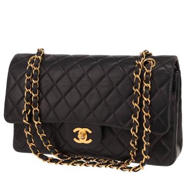 Sac à main Chanel  Timeless Classic en cuir matelassé noir