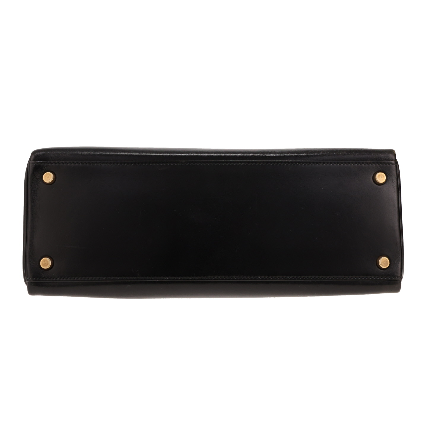 Bolso Hermès Kelly de 32 cm en piel negra tipo «box» - Detail D1