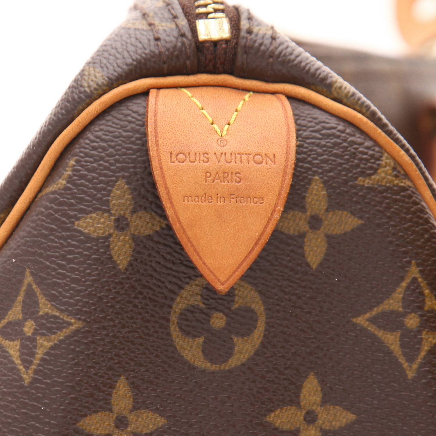 Borsa Louis Vuitton  Speedy 35 in tela monogram e pelle naturale - Detail D2