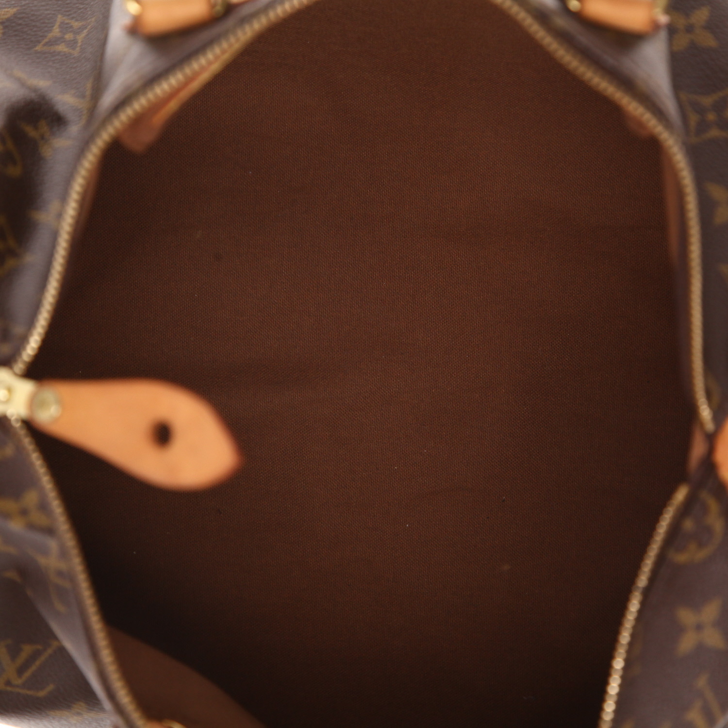 Sac à main Louis Vuitton  Speedy 35 en toile monogram et cuir naturel - Detail D3
