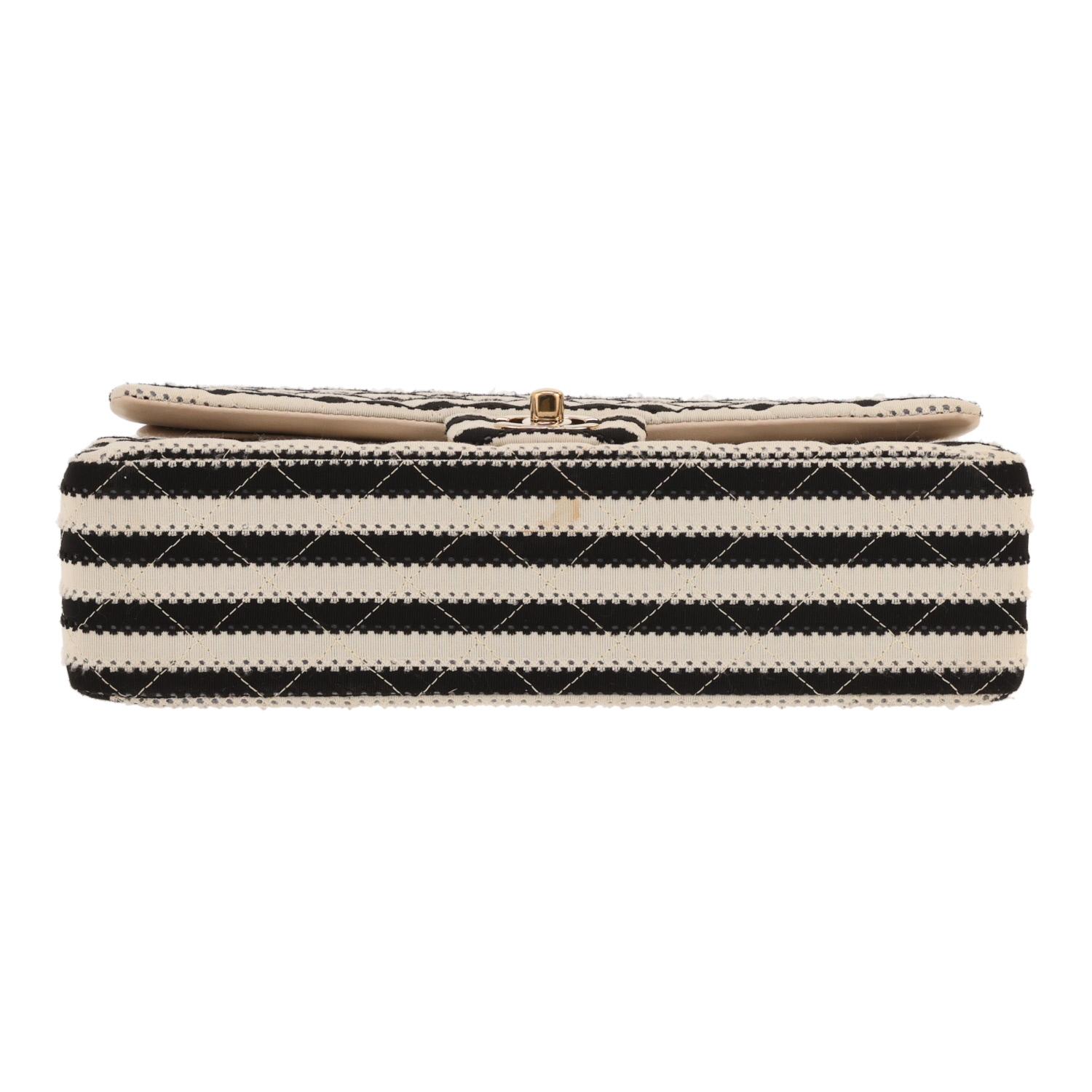 Chanel ‘Timeless Classic’ handbag in beige and Noir canvas and beige leather - Detail D1