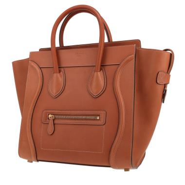 Bolso de mano Celine  Luggage en cuero marrón