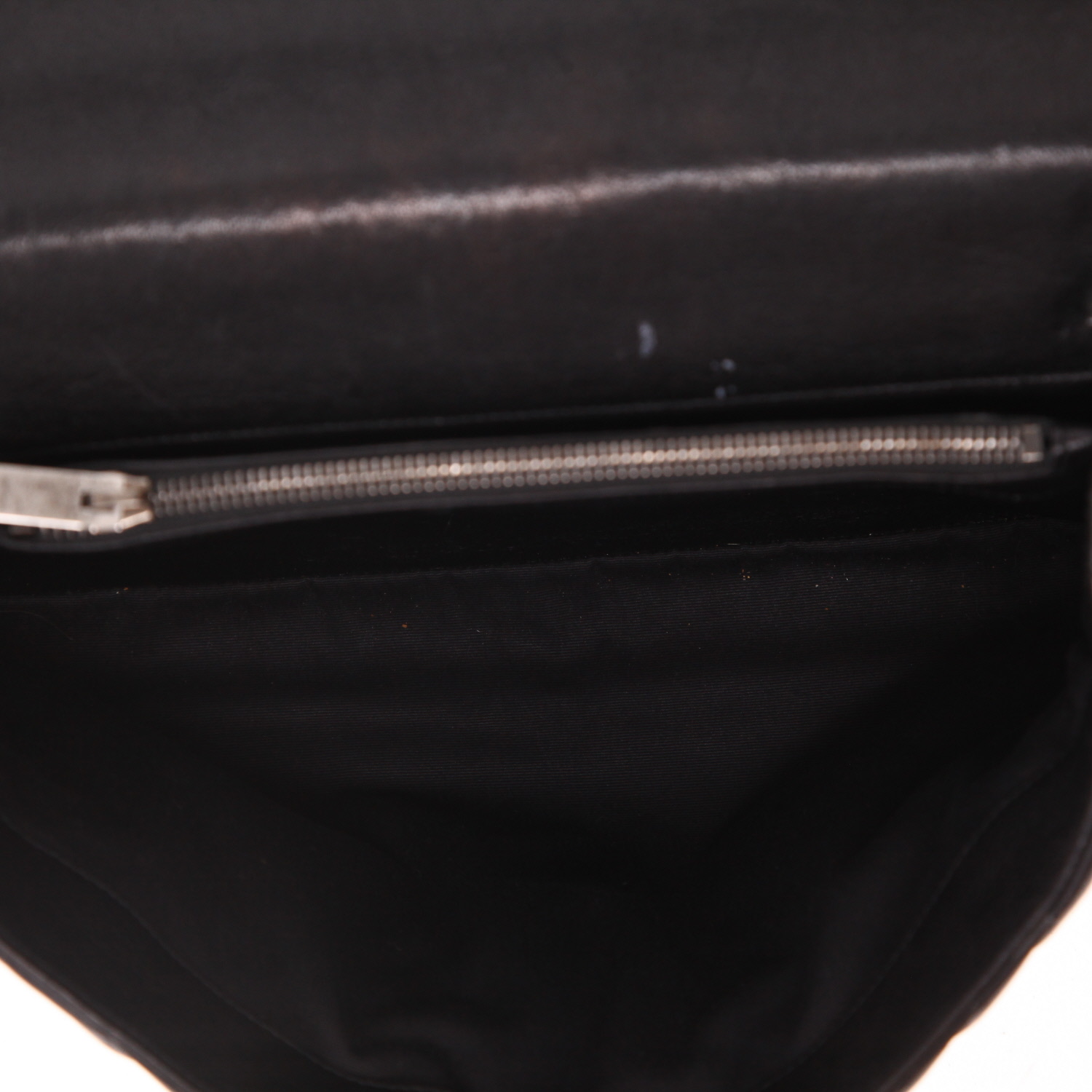 Sac à main Saint Laurent  College en cuir matelassé noir - Detail D3