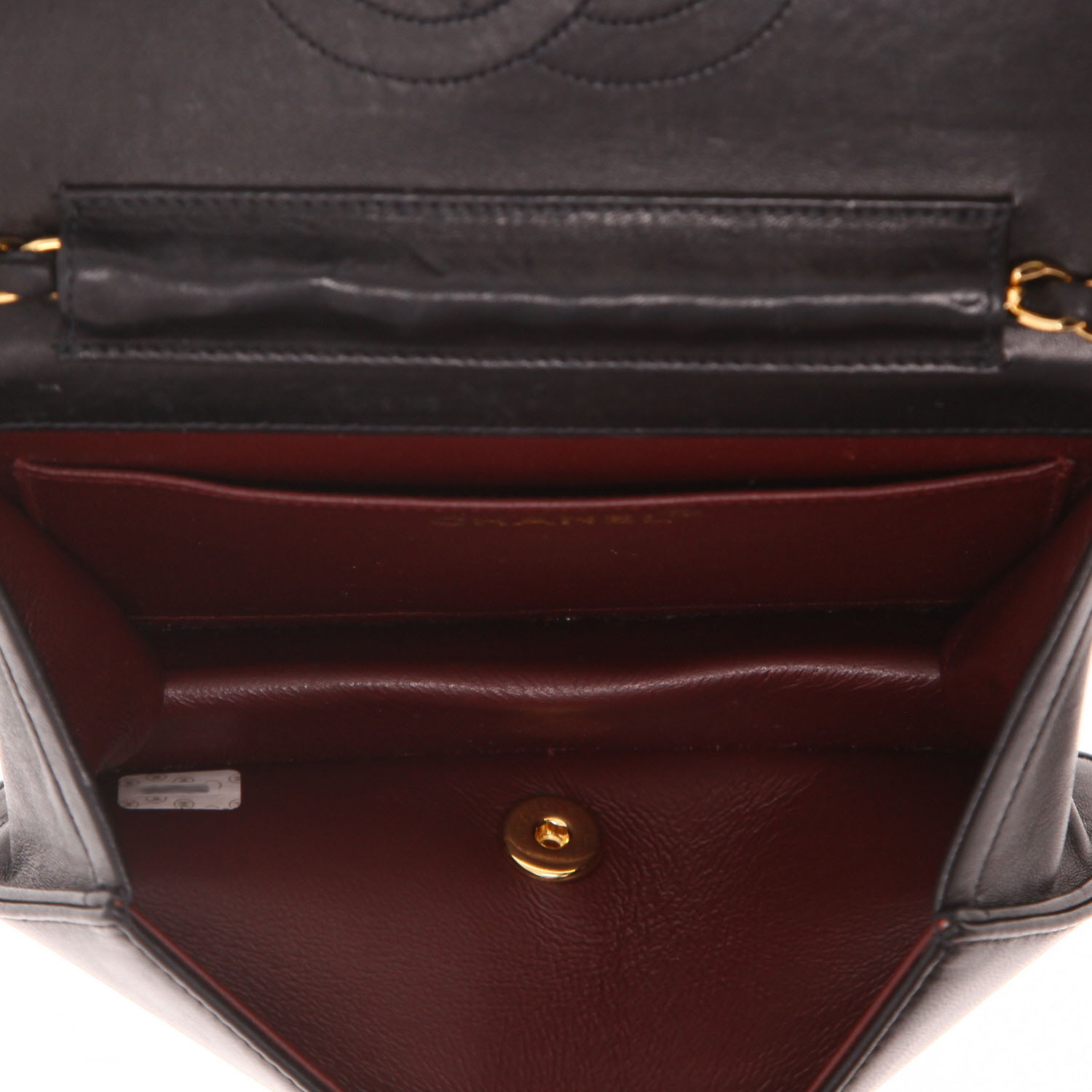 Bolso bandolera Chanel  Mademoiselle en cuero acolchado negro - Detail D3