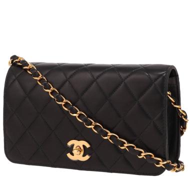 Chanel  Mademoiselle shoulder bag  in black quilted leather