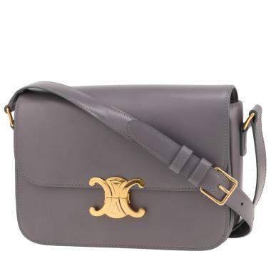Sac bandoulière Celine  Triomphe en cuir gris