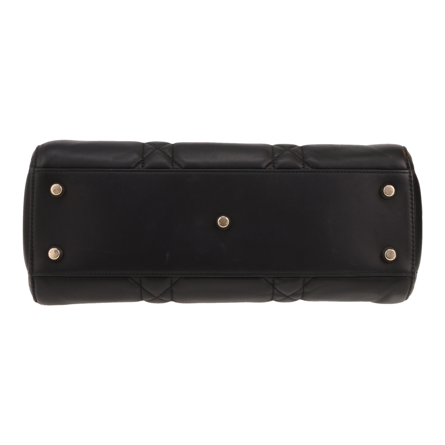 Dior  Lady D-Sire handbag  in black leather cannage - Detail D1