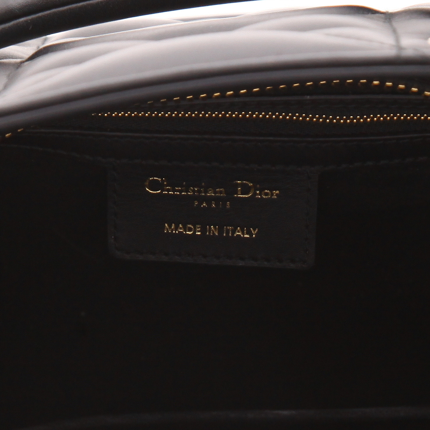 Dior  Lady D-Sire handbag  in black leather cannage - Detail D2