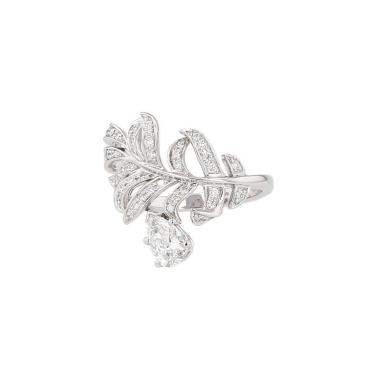 Sortija Chanel Plume de Chanel de oro blanco y diamantes